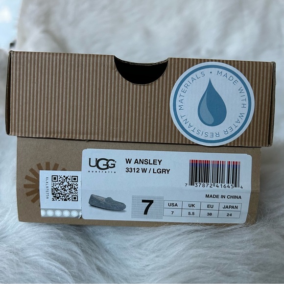 UGG Gray Sheepskin Ansley Slippers - Picture 5 of 5